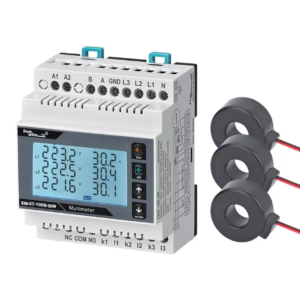 EM-07-100D-DIN Multifunction Power Meter (With CT, DIN Rail Type, 10–100A Range)