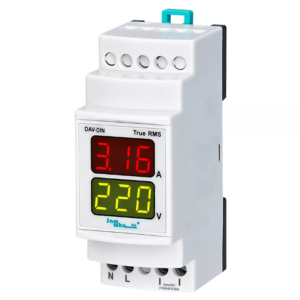 DAV-DIN Digital Voltmeter & Ammeter (DIN Rail Type)