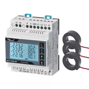 EM-07-250D-DIN Multifunction Power Meter (With CT, DIN Rail Type, 10–250A Range)