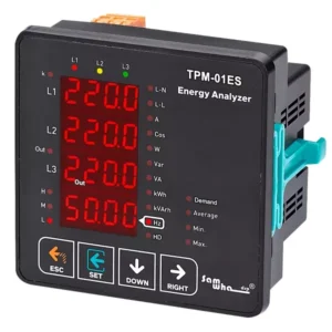 TPM-01ES Energy Analyzer (96×96 Panel Type, RS485, 1 Relay Output)