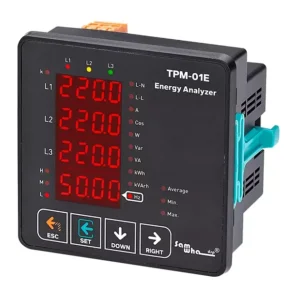 TPM-01ES-250D Energy Analyzer (96×96 Panel Type, Included C.T, RS485, 1 Relay Output)