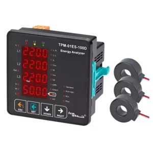 TPM-01ES-100D Energy Analyzer (96×96 Panel Type, Included C.T, RS485, 1 Relay Output)