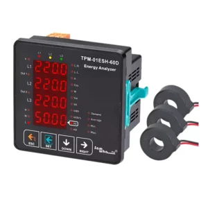 TPM-01ESH-60D Energy Analyzer (96×96 Panel Type, Included C.T, RS485, 2 Relay Outputs)