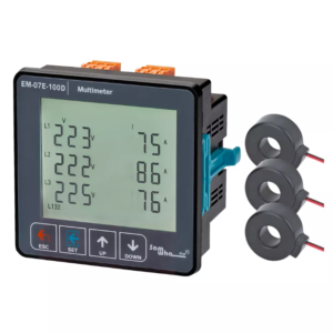 EM-07E-100D Multifunction Power Meter (Panel Mount, 96×96 mm, 100A Range)