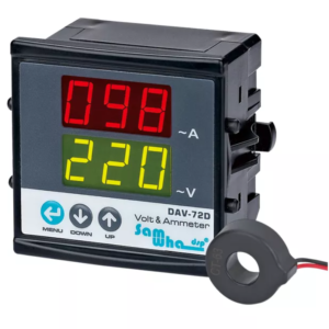 DAV-72D Digital Voltmeter & Ammeter (Panel Mount, 72×72 mm, Included C.T)
