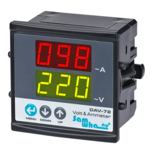 DAV-72 Digital Voltmeter & Ammeter (Panel Mount, 72×72 mm)